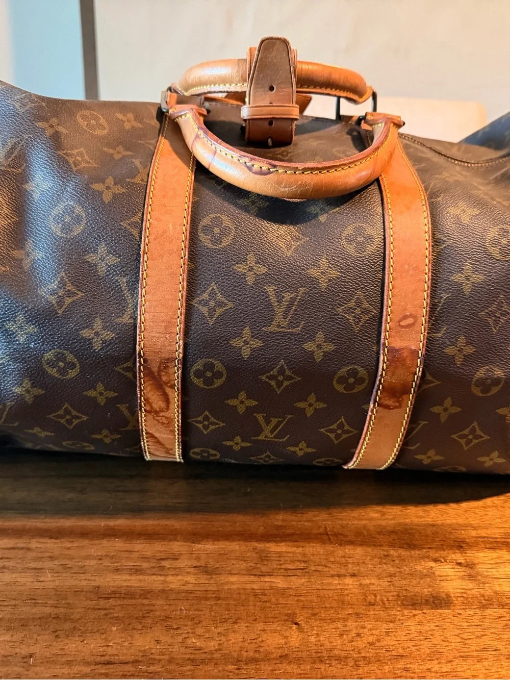 Louis Vuitton Monogram Canvas Duffel with Vachetta Leather Trim | 55